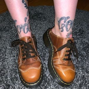 Dr. Marten’s lace up cap toe mule